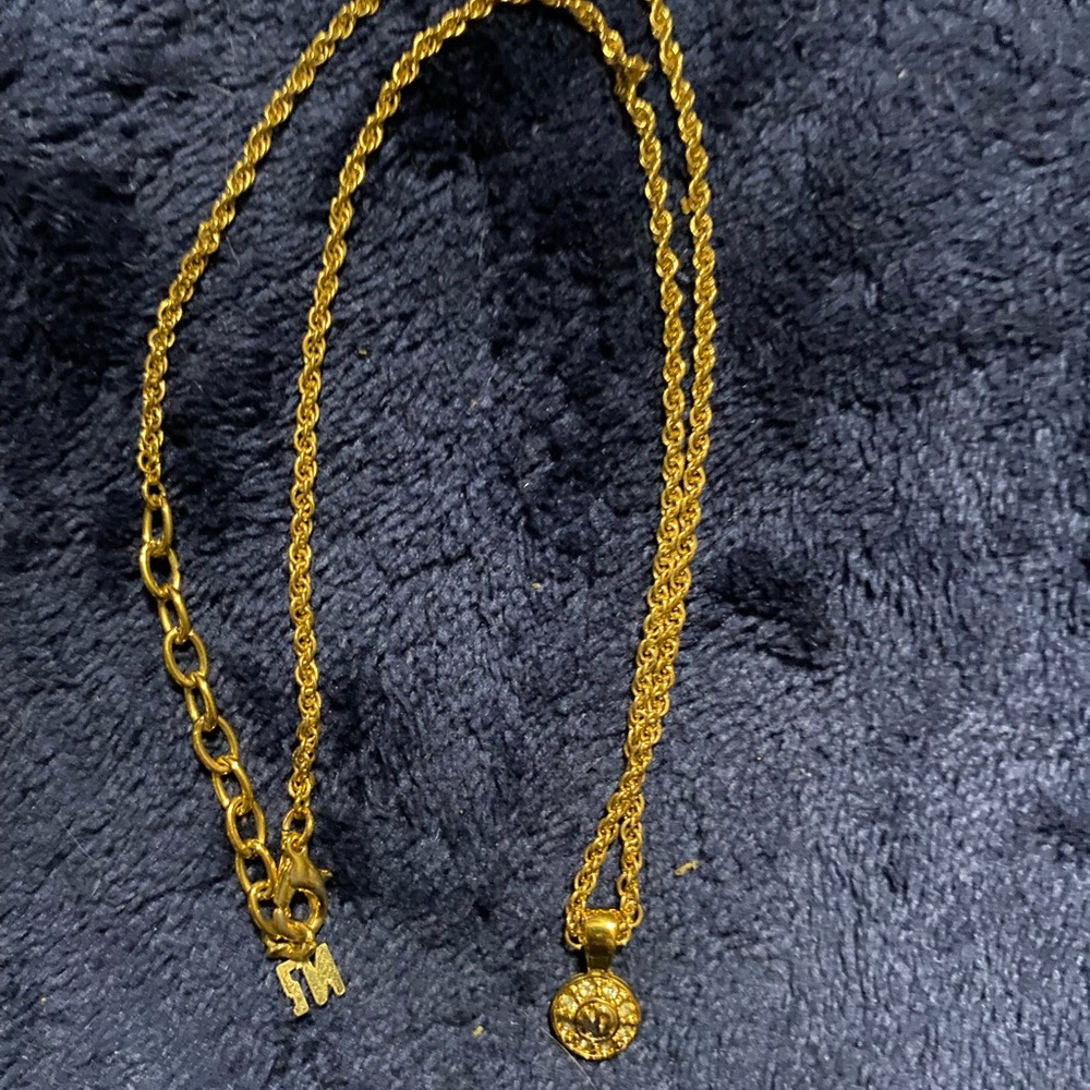 Nina Ricci Gold Rope Chain Necklace